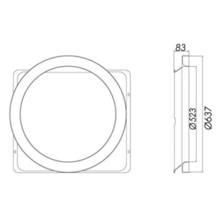 DEFLETOR MERCEDES L1218 / 1418 / 1620 / LK1620 / ONIBUS OF 1721 - MAHLE DEFLETOR MERCEDES L1218 / 1418 / 1620 / LK1620 / ONIBUS OF 1721 - MAHLE
