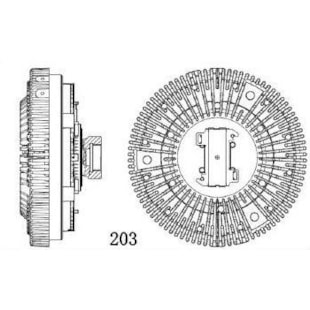 EMBREAGEM VISCOSA FORD CARGO 1832E / 2621E / 2932E / 4432E / 4532E / 5032E / 6332E 2006 A 2011 1932 / 1933 / 2632 - M. MARELLI