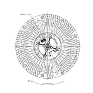 
EMBREAGEM VISCOSA FORD CARGO 2428 / 2628 / 2422 / 2622 / 1722 / 2429 / 2623 / 2629 / 1723 / 2423 / 1729  - BORGWARNER