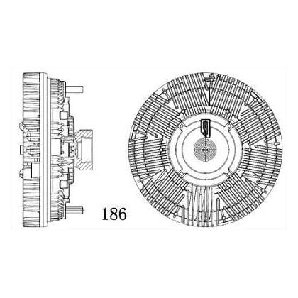 EMBREAGEM VISCOSA VW VOLKSWAGEN 17-250E / 23-250E / 24-250E CONSTELLATION 17-250 / 24-250 / 8-150E / 9-150E - M. MARELLI EMBREAGEM VISCOSA VW VOLKSWAGEN 17-250E / 23-250E / 24-250E CONSTELLATION 17-250 / 24-250 / 8-150E / 9-150E - M. MARELLI