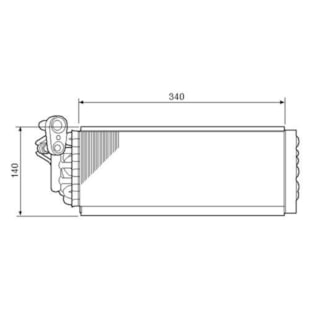 EVAPORADOR GM CHEVROLET OMEGA 1995 A 1999 (TA) - IMPORTADO