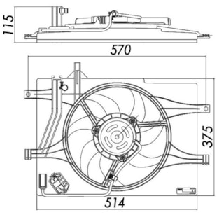 GMV VENTOINHA DEFLETOR FIAT IDEA / PALIO / SIENA / STRADA / FIRE SEM AR 1.0/1.3 2001 > SEM AR MANUAL (SISTEMA BEHR) - M. MARELLI