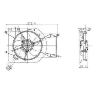 GMV VENTOINHA DEFLETOR FIAT PALIO 2002 A 2008 / WEEKEND 2002 A 2004 / STRADA 2001 A 2003 / 1.5 / COM/ SEM AR/ MANUAL  - VALEO