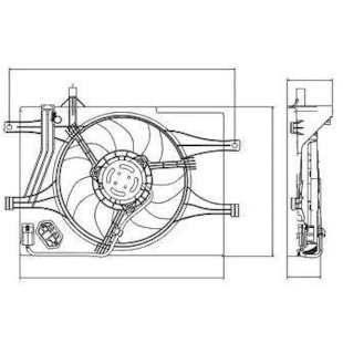 GMV VENTOINHA DEFLETOR FIAT PALIO / STRADA / SIENA MOTOR FIRE 1.0 / 1.4 2007 A 2014 COM AR MANUAL (SISTEMA BEHR) - BEHR HELLA