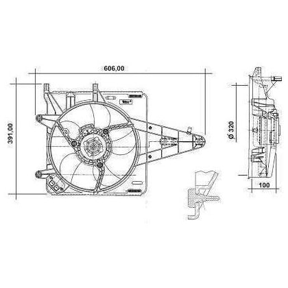 GMV VENTOINHA DEFLETOR FIAT PALIO / WEEKEND / STRADA / SIENA 1.0 / 1.5 / 1.6 8V / 16VMPFI 1996 A 2001 COM AR  - VALEO