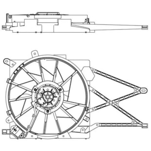 GMV VENTOINHA DEFLETOR GM CHEVROLET ASTRA / ZAFIRA 1999 A 2009 /NOVO VECTRA 2006 A 2008 1.8/2.0 - M. MARELLI
