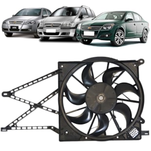 GMV VENTOINHA DEFLETOR GM CHEVROLET ASTRA / ZAFIRA COM AR 1999 A 2009 /NOVO VECTRA 2006 A 2008 1.8/2.0 16V (DO RADIADOR) - PROCOOLER