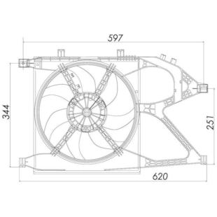 GMV VENTOINHA DEFLETOR GM CHEVROLET CORSA / MONTANA 1.0 / 1.8 2002 A 2005 7 PAS COM AR - BEHR HELLA