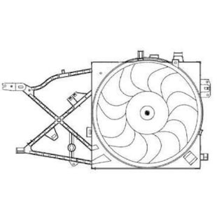 GMV VENTOINHA E DEFLETOR GM CHEVROLET VECTRA 2.0 / 2.2 8V / 16V 1997 A 2005 COM AR / AUTOMATICO / MANUAL (RADIADOR) - M. MARELLI