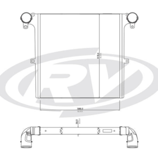 INTERCOOLER FORD CARGO 1722E /2422E / 2622E /4331 MAXTON /1722/ 2422 /2423 / 2428/ 2628 /2629 /4532/ 6332 2006>  - VISCONDE