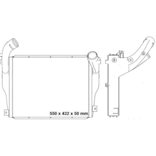 INTERCOOLER MERCEDES BENZ ACCELO 915C 2004 A 2011 - ACCELLO 715C / 815 / 915C / 1016 2012 > EURO 5 - M. MARELLI