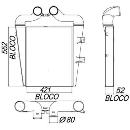 INTERCOOLER MERCEDES BENZ L1214 / L1218 / L1418 / L1414 / L1620 / LK1620 / L1723 1997 A 2005 - BEHR HELLA INTERCOOLER MERCEDES BENZ L1214 / L1218 / L1418 / L1414 / L1620 / LK1620 / L1723 1997 A 2005 - BEHR HELLA