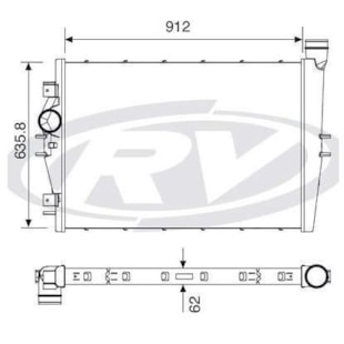INTERCOOLER MERCEDES BENZ O500 RSD RODOVIARIO 2001 A 2006 - VISCONDE