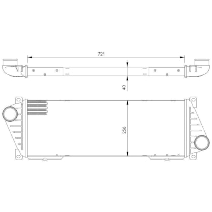 INTERCOOLER MERCEDES BENZ SPRINTER 410 / 412 - VISCONDE