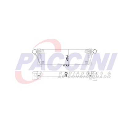 INTERCOOLER PARA IVECO DAILY 1999 A 2007 COM / SEM AR - VISCONDE