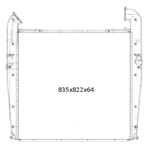 INTERCOOLER SCANIA SERIE 4 P114 / P124 / R114 / R124 / T114 / T124 1998 A 2007 - M. MARELLI