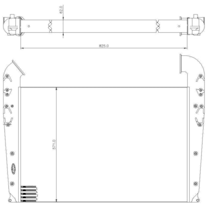 INTERCOOLER SCANIA SERIE 4 P94 / F94 / P124 1998 A 2007 - VISCONDE