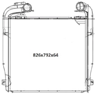 INTERCOOLER SCANIA SERIE 5 / G380 / G400 / G440 / G420 / G440 / G470 / G480 2008 A 2012 - BEHR HELLA