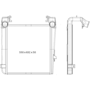 INTERCOOLER VW VOLKSWAGEN CONSTELLATION 17320/ 24320/ 19320/ 31320/ 31330/ 19370/ 17250/ 24250/ 26260/ 24280 2006 > - BEHR HELLA