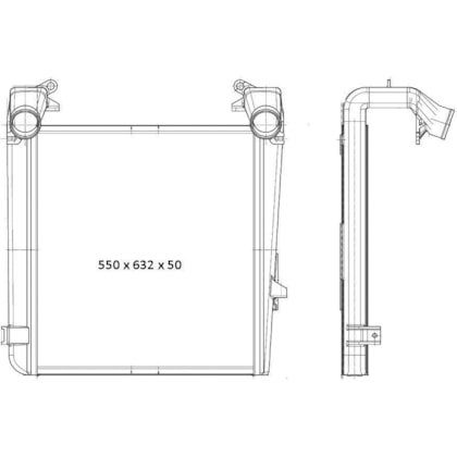 INTERCOOLER VW VOLKSWAGEN CONSTELLATION 17320/ 24320/ 19320/ 31320/ 31330/ 19370/ 17250/ 24250/ 26260/ 24280 2006 > - BEHR HELLA