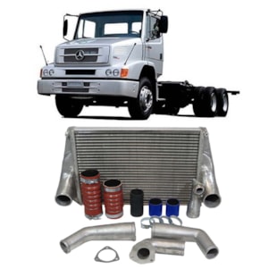 KIT INTERCOOLER MERCEDES BENZ 1218 / 1418 / 1618 / 1989 A 1997 / MOTOR 366 - PACCINI KIT INTERCOOLER MERCEDES BENZ 1218 / 1418 / 1618 / 1989 A 1997 / MOTOR 366 - PACCINI