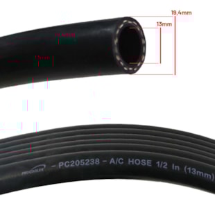 MANGUEIRA AR CONDICIONADO #10 1/2" /R134A UNIVERSAL (PAREDE REDUZIDA) - PROCOOLER MANGUEIRA AR CONDICIONADO #10 1/2" /R134A UNIVERSAL (PAREDE REDUZIDA) - PROCOOLER