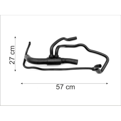 MANGUEIRA RADIADOR INFERIOR FIAT PALIO 1.0/16V 2001 EM DIANTE COM AR - CAUPLAS