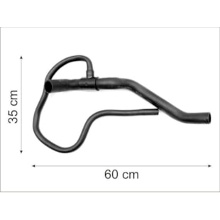 MANGUEIRA INFERIOR RADIADOR GM CHEVROLET IPANEMA / KADETT / MONZA 1.8/2.0 1992 A 1998 - CAUPLAS