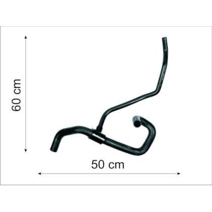 MANGUEIRA INFERIOR RADIADOR RENAULT LOGAN / SANDERO / STEPWAY 1.6 16V 2007 A 2014 / DUSTER 1.6 16V 2011 A 2019 - CAUPLAS