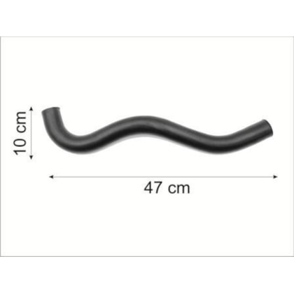 MANGUEIRA SUPERIOR RADIADOR VW VOLKSWAGEN GOL / PARATI / SAVEIRO / VOYAGE 1.6/1.8 AP 1986 A 1994 - CAUPLAS