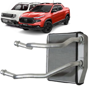 RADIADOR AQUECIMENTO FIAT TORO / JEEP COMPASS 2016 > / RENEGADE 2016 A 2021 COM / SEM AR / AUTOMATICO - PROCOOLER