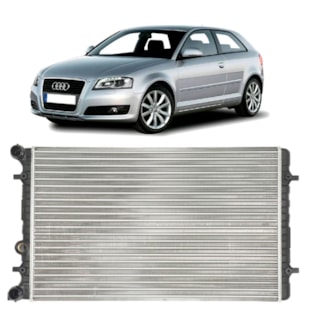 RADIADOR AUDI A3 1.6 / 1.8 / 1.8T 1999 A 2007 / VOLKSWAGEN BORA 2.0 / GOLF  1.6 / 1.8T / 2.0 1999 A 2006 COM AR / MANUAL - VALEO