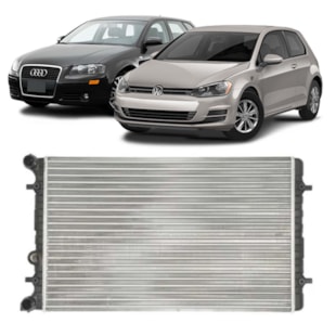 RADIADOR AUDI A3 2.0 1999 A 2008 / BORA 2.0 2000 A 2009 / GOLF 1.8T 1999 A 2007 COM AR / AUTOMATICO / MANUAL  - MAHLE