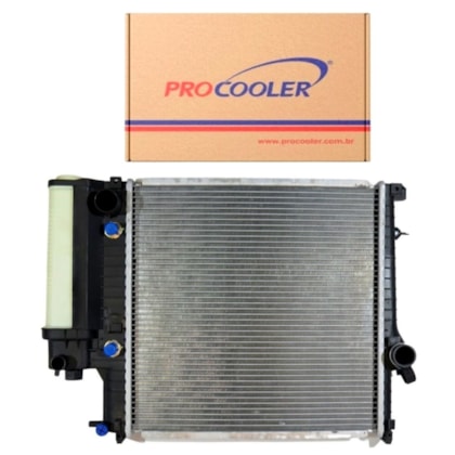 RADIADOR BMW 3 E36 2.5 L6 316 / 318 / 320 / 325 1987 A 1994 COM RESERVATORIO COM AR / AUTOMATICO - PROCOOLER