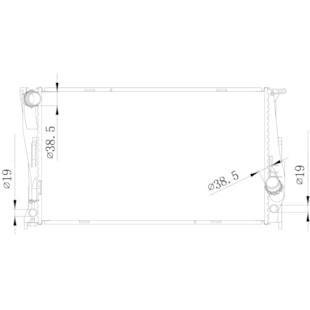 RADIADOR BMW SERIE 1 E81E82E87E88 135I 2004 A 2011 / SERIE 3 E90E91E92E93 335I 2005 A 2011 AUTOMATICO / MANUAL - PROCOOLER