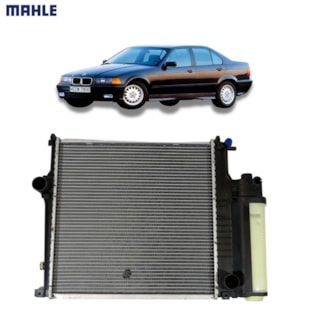 RADIADOR BMW SERIE 3 E36 1992 A 1998 318 / 323 / 325 2.5 L6 COM RESERVATORIO / COM AR / AUTOMATICO / MANUAL - MAHLE