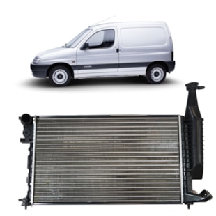 RADIADOR CITROEN BERLINGO / PEUGEOT PARTNER / 1.8 16V / 2001 A 2007 COM / SEM AR / MANUAL (ENGATE RAPIDO) - PROCOOLER RADIADOR CITROEN BERLINGO / PEUGEOT PARTNER / 1.8 16V / 2001 A 2007 COM / SEM AR / MANUAL (ENGATE RAPIDO) - PROCOOLER