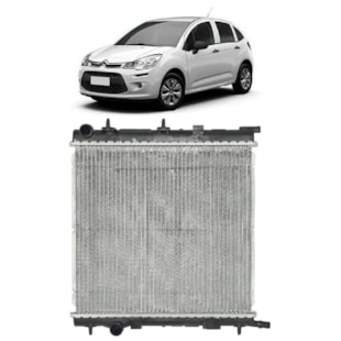 RADIADOR CITROEN C3 2003 > / PEUGEOT 208 / 2008 1.4 8V / 1.6 16V 2013 > COM AR / MANUAL  - VALEO