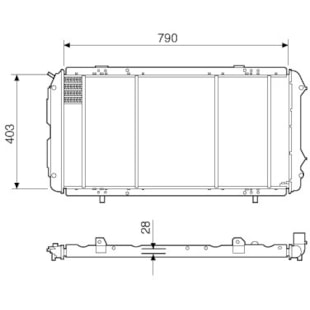 RADIADOR CITROEN JUMPER / FIAT DUCATO / PEUGEOT BOXER 2.5 / 2.8 DIESEL 1994 > /COM / SEM AR  - VISCONDE