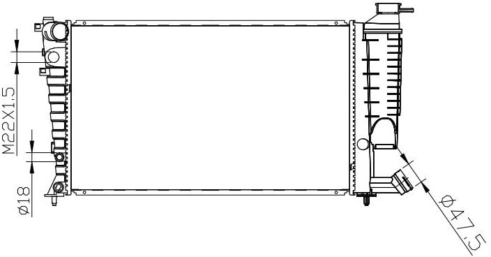 Radiador Radiador Citroen Zx 1994 A 1998 / Xsara 1998 A 2000 /