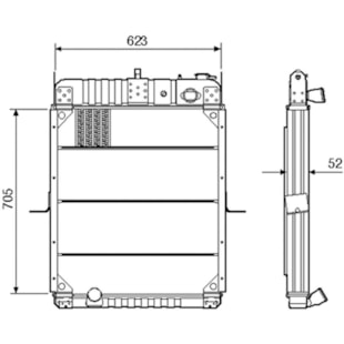 RADIADOR F12000 / F14000 1996 A 2005 (SAPAO) - VISCONDE