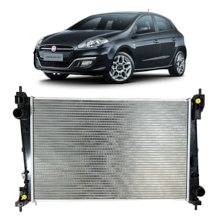 RADIADOR FIAT BRAVO 1.8 16V 2011 A 2018 COM AR / MANUAL / AUTOMATICO  - PROCOOLER