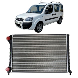 RADIADOR FIAT DOBLO 1.3 / 1.6 / 1.8 8V / 16V 2001 A 2017 COM / SEM AR / MANUAL  - PROCOOLER