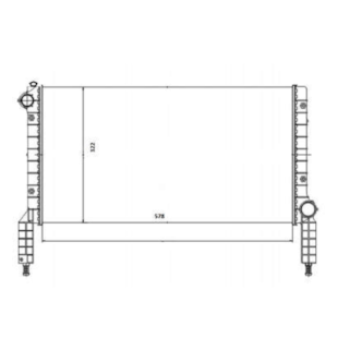 RADIADOR FIAT DOBLO 1.3 2001 > SEM AR / MANUAL - M. MARELLI