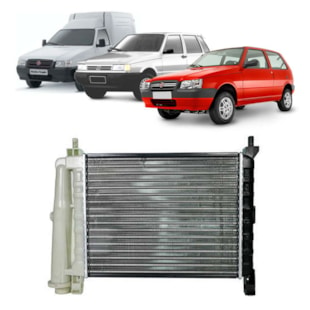 RADIADOR FIAT ELBA 1986 A 1989 / FIORINO 1981 A 1989 / PREMIO 1985 A 1989 / UNO 1984 A 1988 / 1.3 / SEM AR / MANUAL - MAHLE