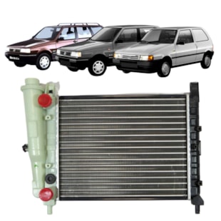 RADIADOR FIAT ELBA 1986 A 1989 / FIORINO 1981 A 1989 / PREMIO 1985 A 1989 / UNO 1984 A 1988 1.3 SEM AR / MANUAL - PROCOOLER