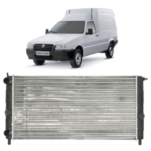 RADIADOR FIAT FIORINO / UNO 1.0 / 1.5 / 1.6 8V 1990 A 2003 COM / SEM AR - VALEO