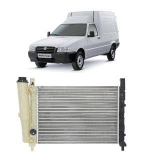 RADIADOR FIAT FIORINO / UNO 1985 A 2009  / PREMIO 1985 A 1999 1.0/ 1.3/ 1.4/ 1.5 SEM AR / MANUAL  - VALEO