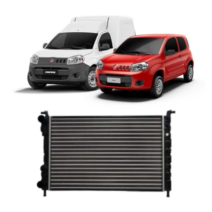 RADIADOR FIAT FIORINO / UNO MILLE FIRE 1.0/1.3 8V 2004 A 2013 COM AR - MAHLE RADIADOR FIAT FIORINO / UNO MILLE FIRE 1.0/1.3 8V 2004 A 2013 COM AR - MAHLE
