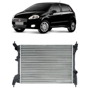 RADIADOR FIAT LINEA / PUNTO 1.4 2008 A 2017 COM / SEM AR / MANUAL - VALEO